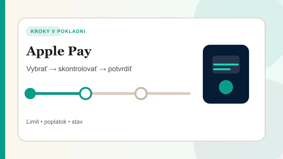 Kroky v pokladni pre apple pay