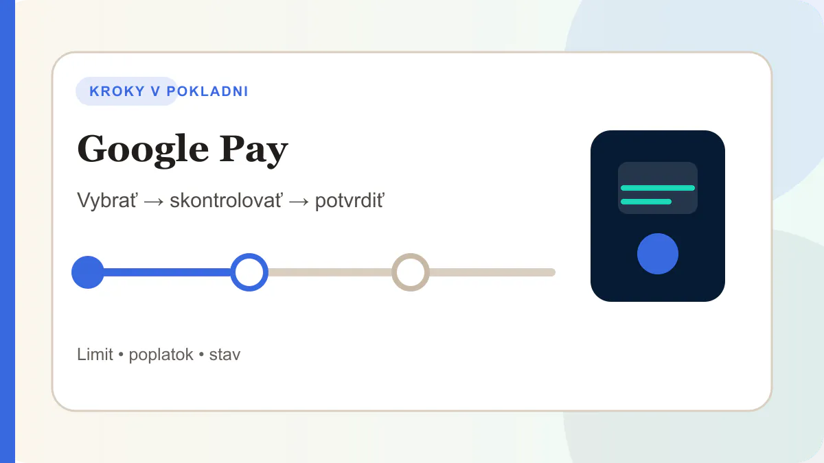Kroky v pokladni pre google pay