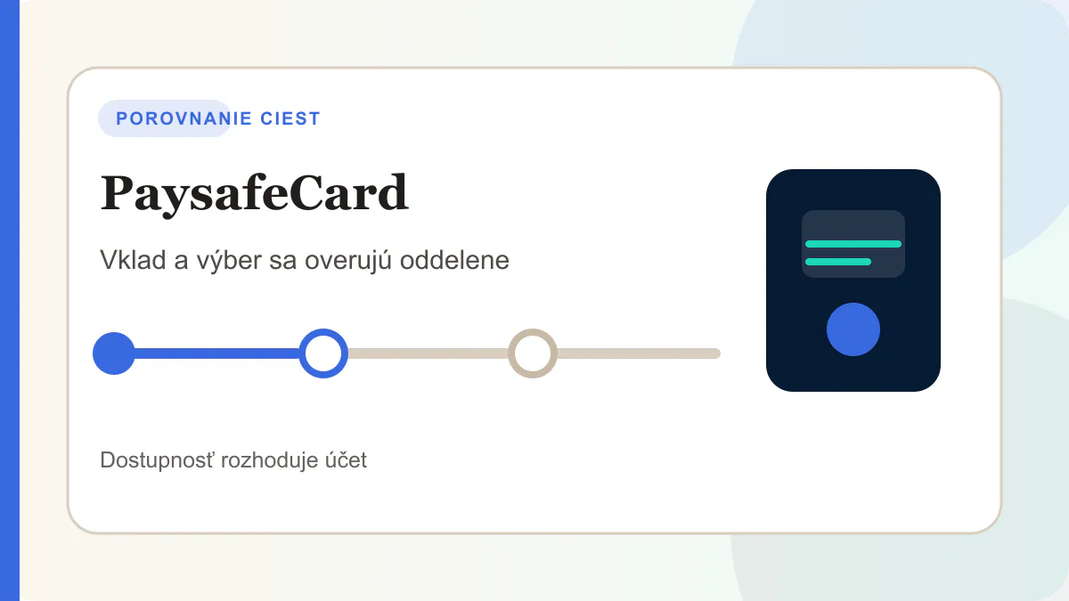 Porovnanie platobných ciest pre paysafecard